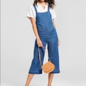 tie back - denim overalls